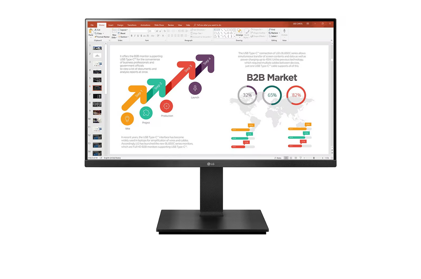 LG Monitor  24BP450S-B - 23.8" Full HD IPS - G3 Zustand