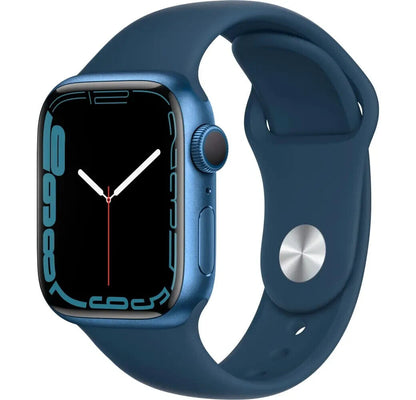 Apple Watch Series 7 45mm GPS Aluminiumgehäuse mit Sportarmband - Abyssblau