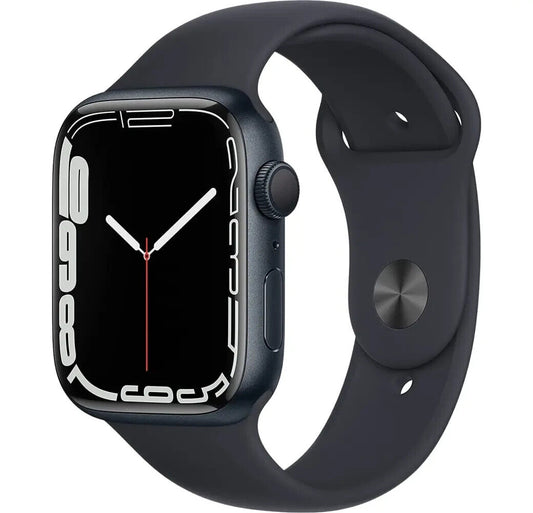 Apple Watch Series 7 GPS, Aluminium Case und Sport Band, 45mm (Midnight)