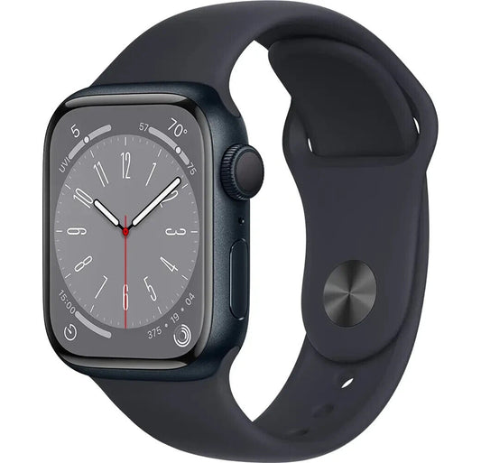 Apple Watch Series 8 GPS, Aluminium Case and Sport Band, 45mm (Midnight)