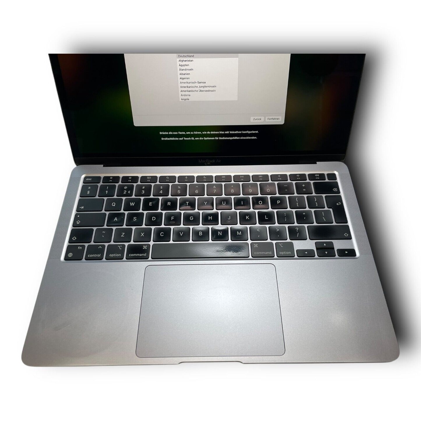 Apple MacBook Air 13 Zoll (256GB SSD, M1, 16GB) Laptop Space Grau QWERTY US G3