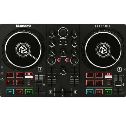 Numark Party Mix II USB 2-Deck-Controller - Schwarz