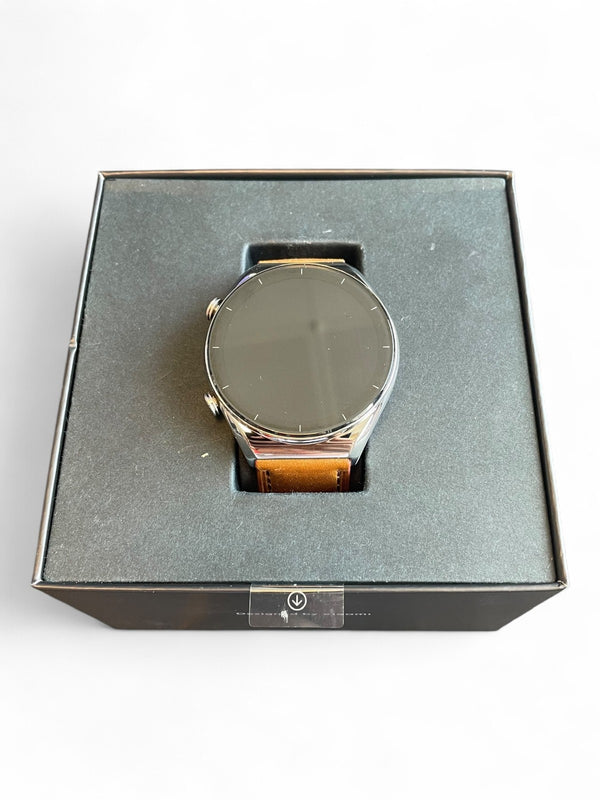 Xiaomi Watch S1 46 mm con caja de acero inoxidable, correa de cuero y pantalla AMOLED