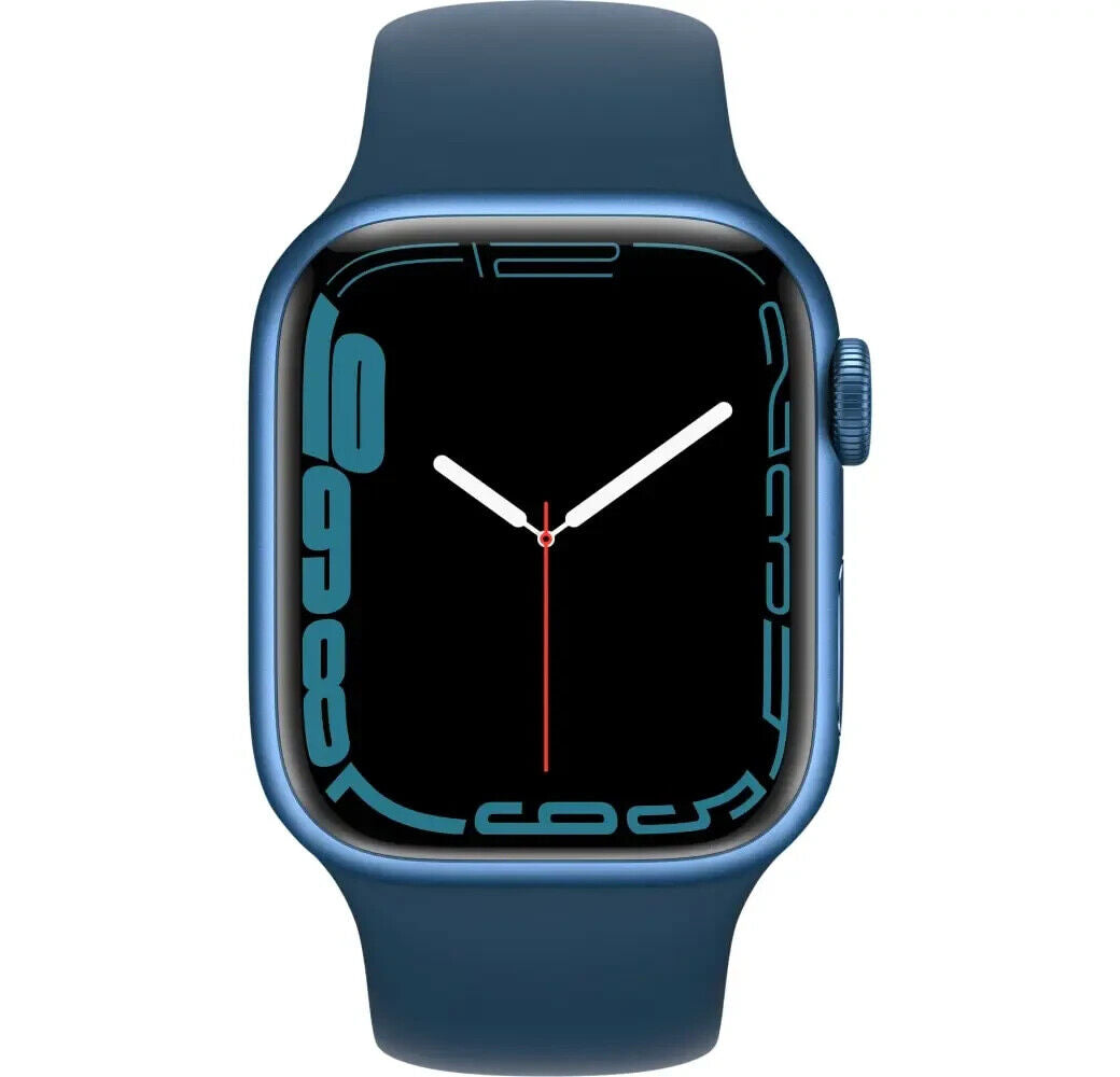 Apple Watch Series 7 45mm GPS Aluminiumgehäuse mit Sportarmband - Abyssblau