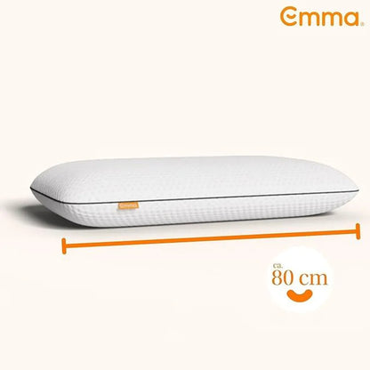 Emma Premium Stützkissen 80x40 – Ergonomisches Nackenkissen mit Thermosync Technologie – Kühlendes Memory Foam Kopfkissen, Höhenverstellbar