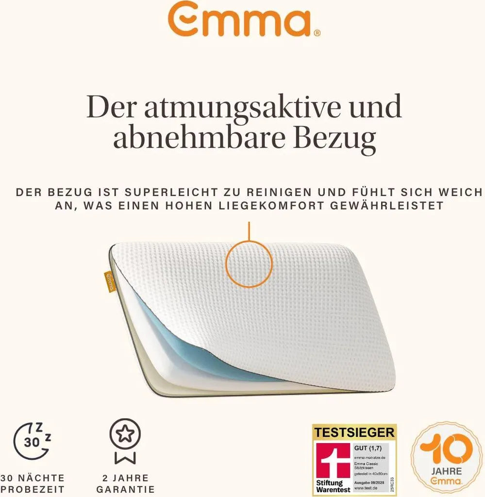 Emma Matratze Classic Stützkissen 80x40cm (EPWAF040080RSB)(UPC: 4255762744464)